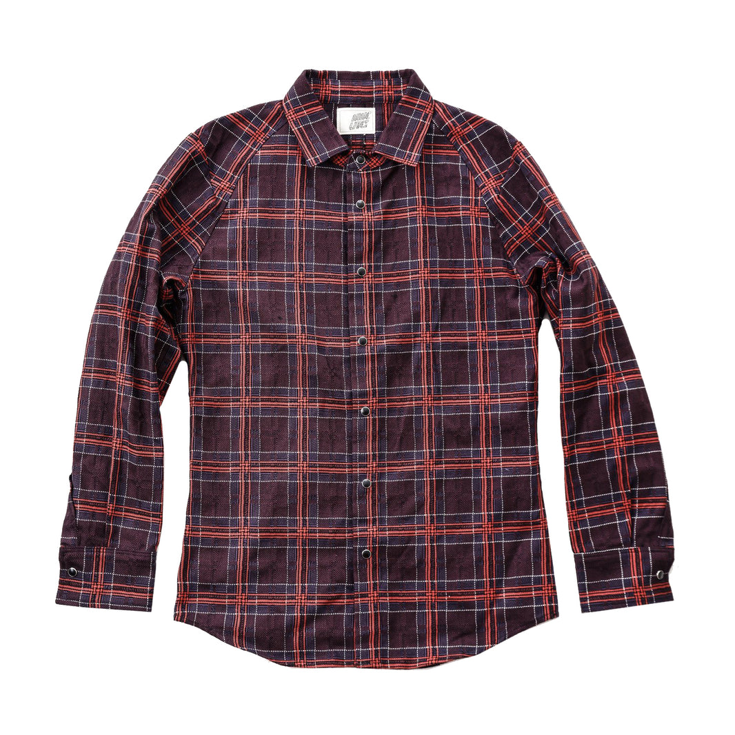 DMT Check Shirt - Orange/Purple