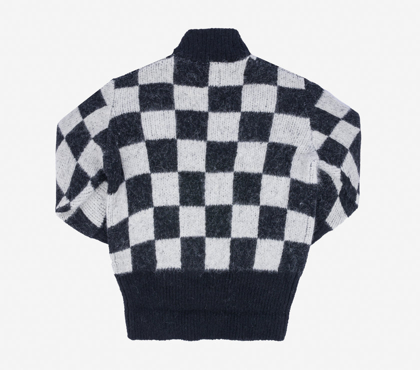 Grunge Check Sweater