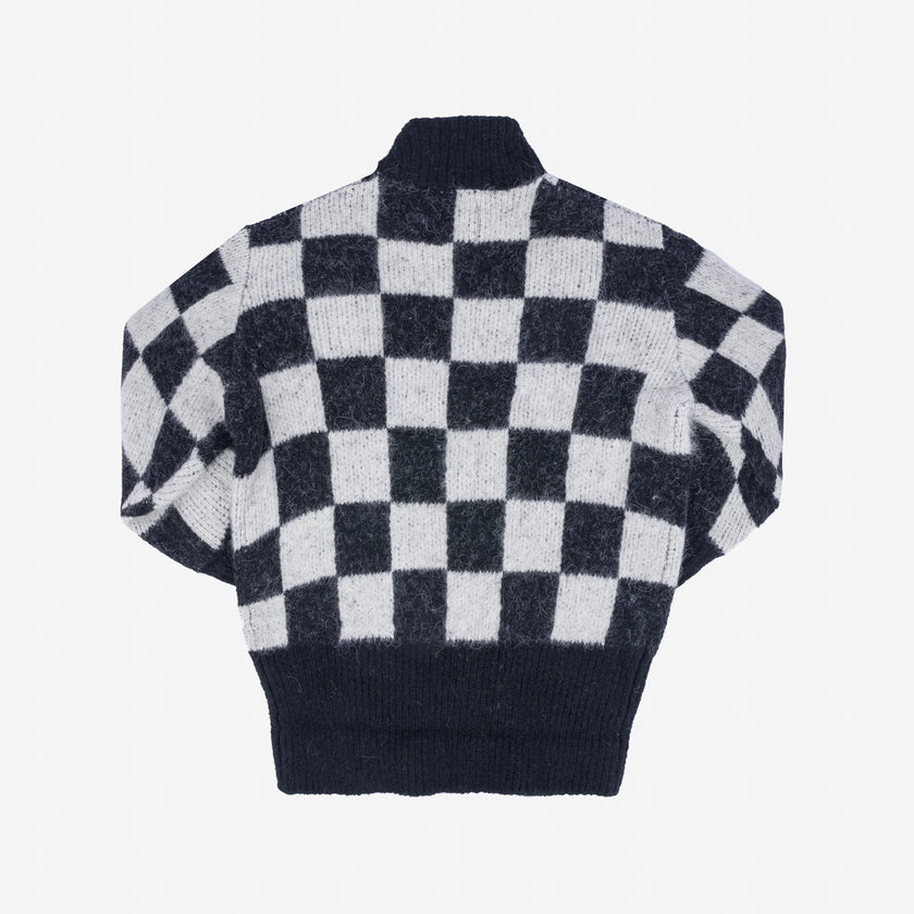 Grunge Check Sweater