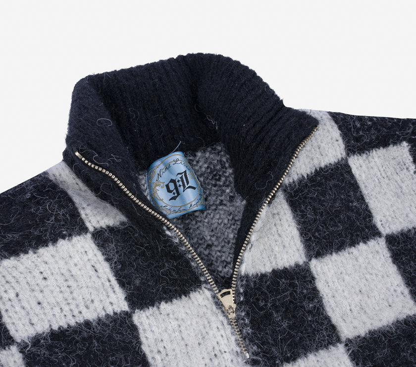 Grunge Check Sweater