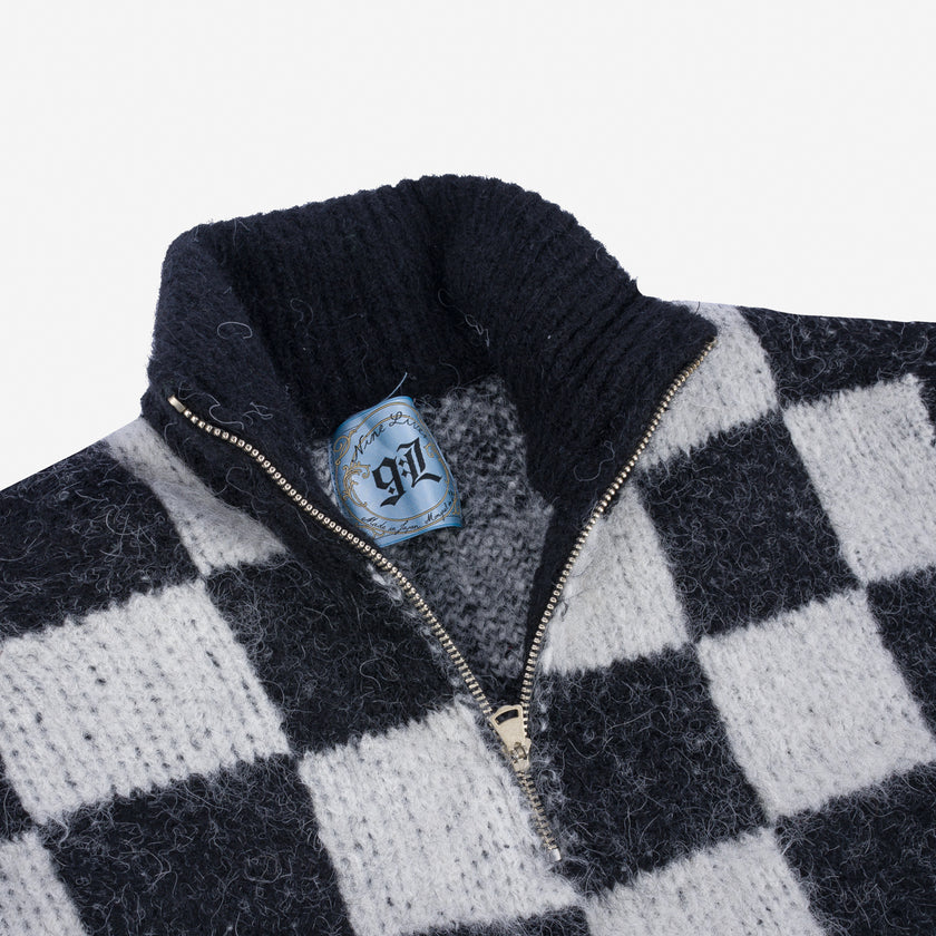 Grunge Check Sweater