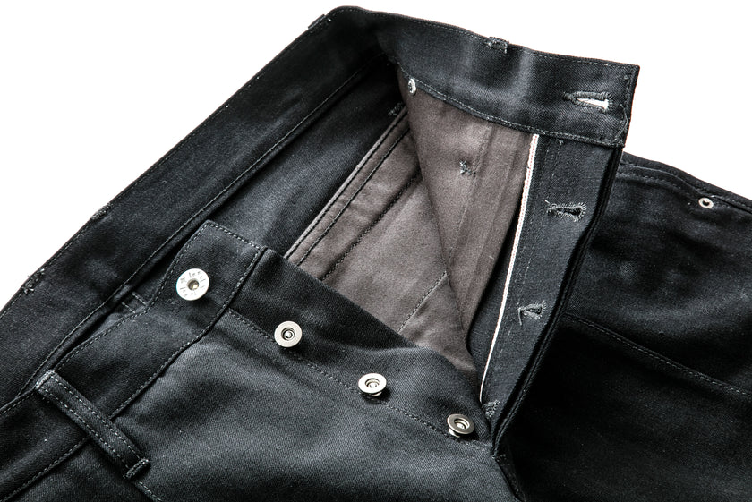 Robot-Boro Denim Slacks - Black