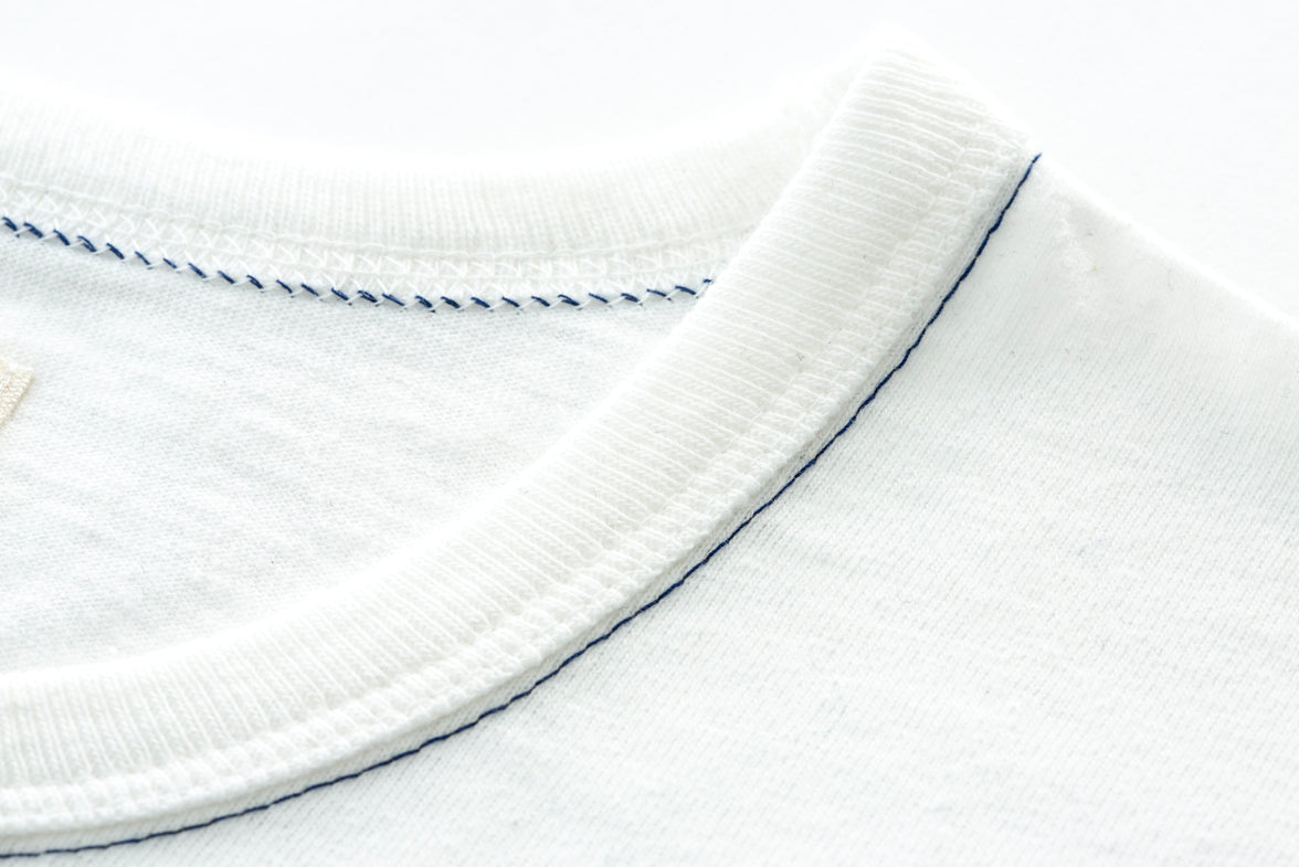Ripple-Hem T-Shirt - White