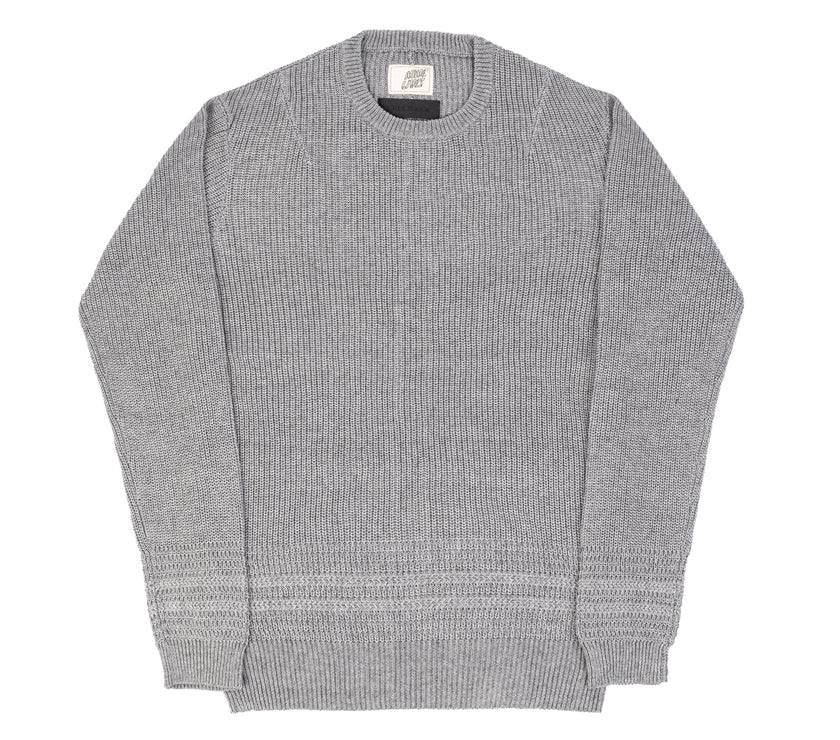"Clarence Bay" Cotton/Cashmere Sweater - Grey