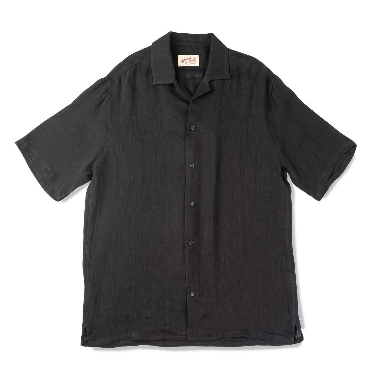 Art Comes First x 9L Double Gauze Linen Camp Collar - Black