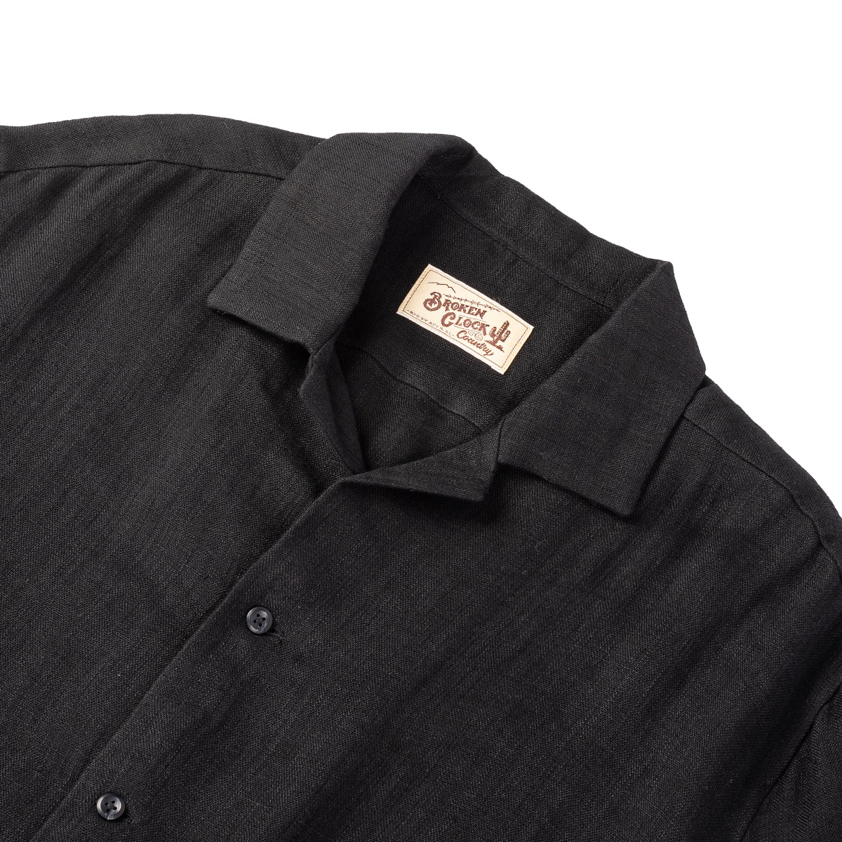 Art Comes First x 9L Double Gauze Linen Camp Collar - Black