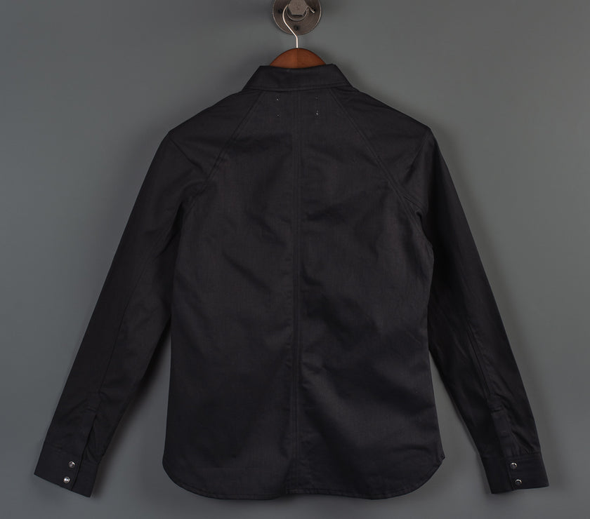 Replicant Raglan Denim Western Shirt - Black