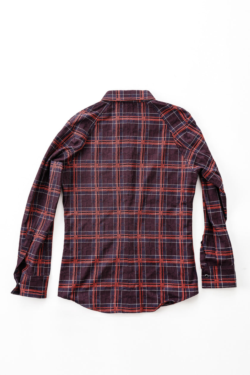 DMT Check Shirt - Orange/Purple