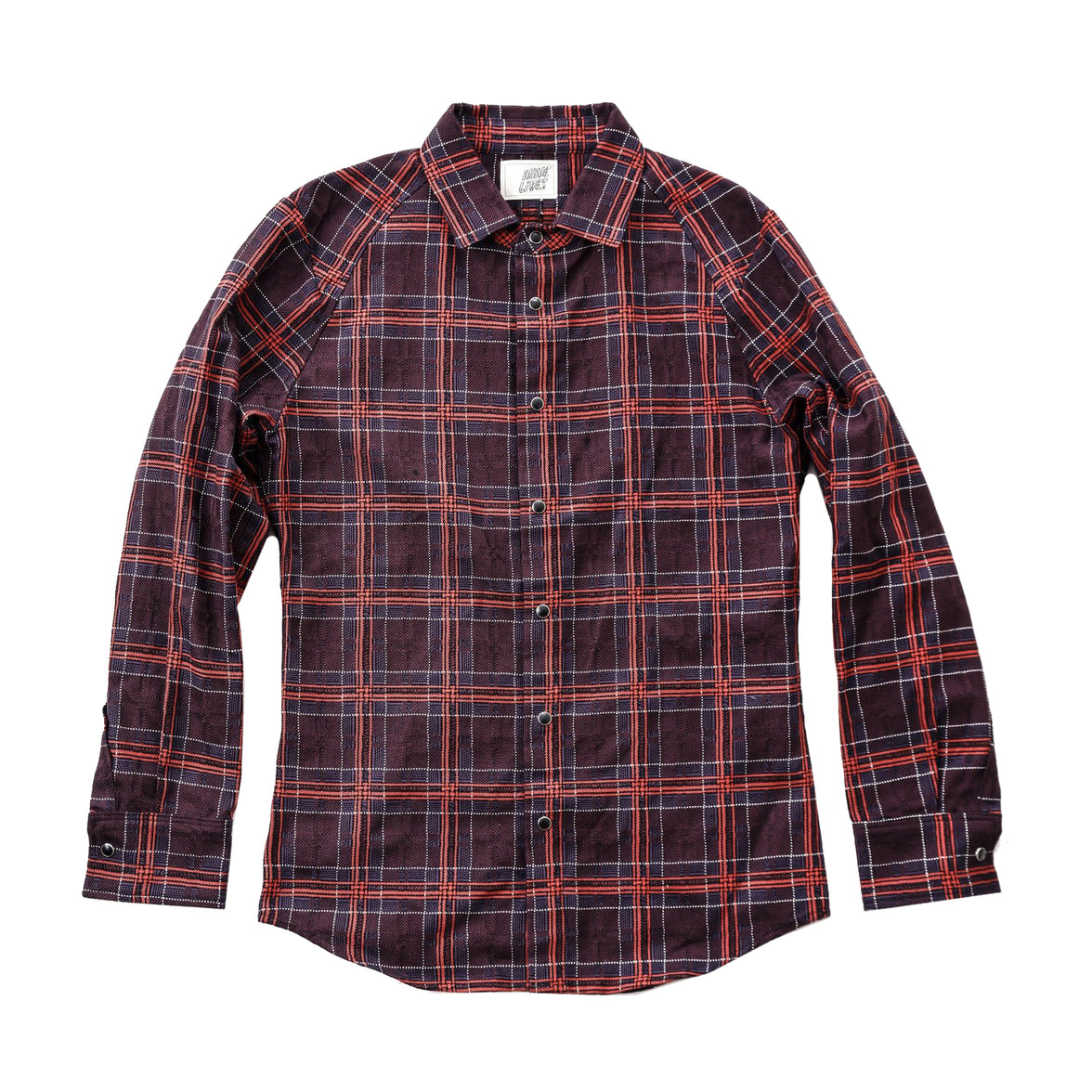 DMT Check Shirt - Orange/Purple